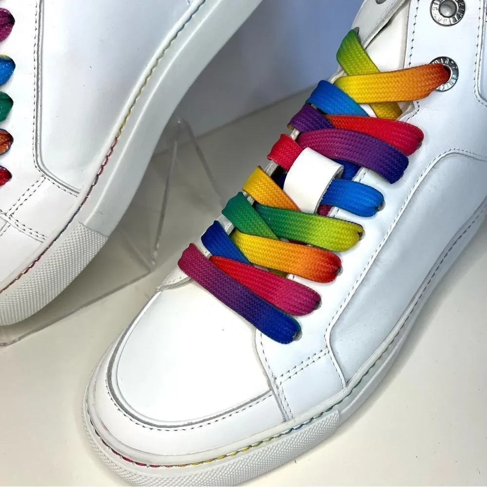 New Zadig &‎ Voltaire Womens High Flash Pride Lightning Bolt Sneakers $498